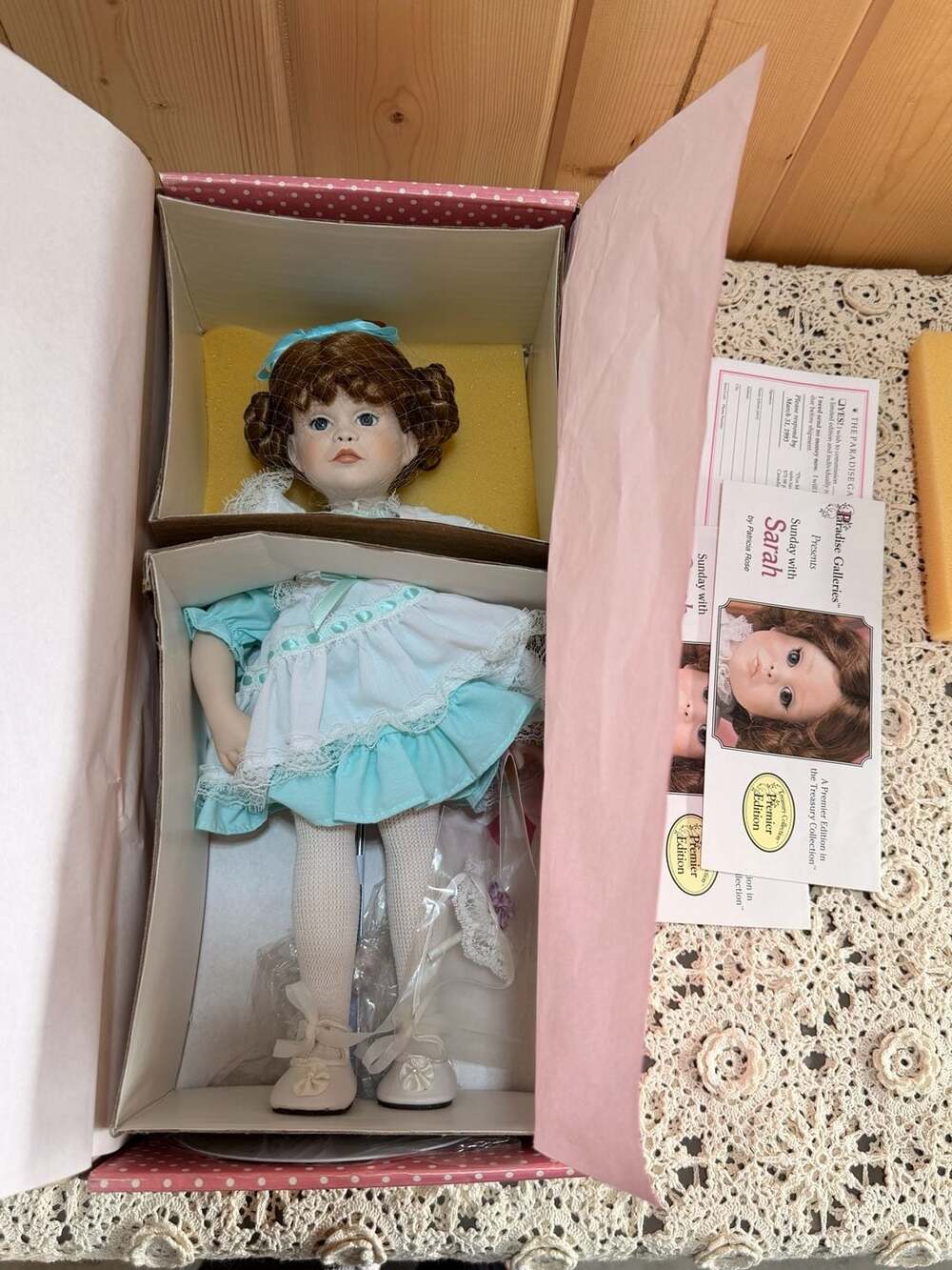 VTG Paradise Galleries Treasury Collection A Party for Sarah 14" Porcelain Doll
